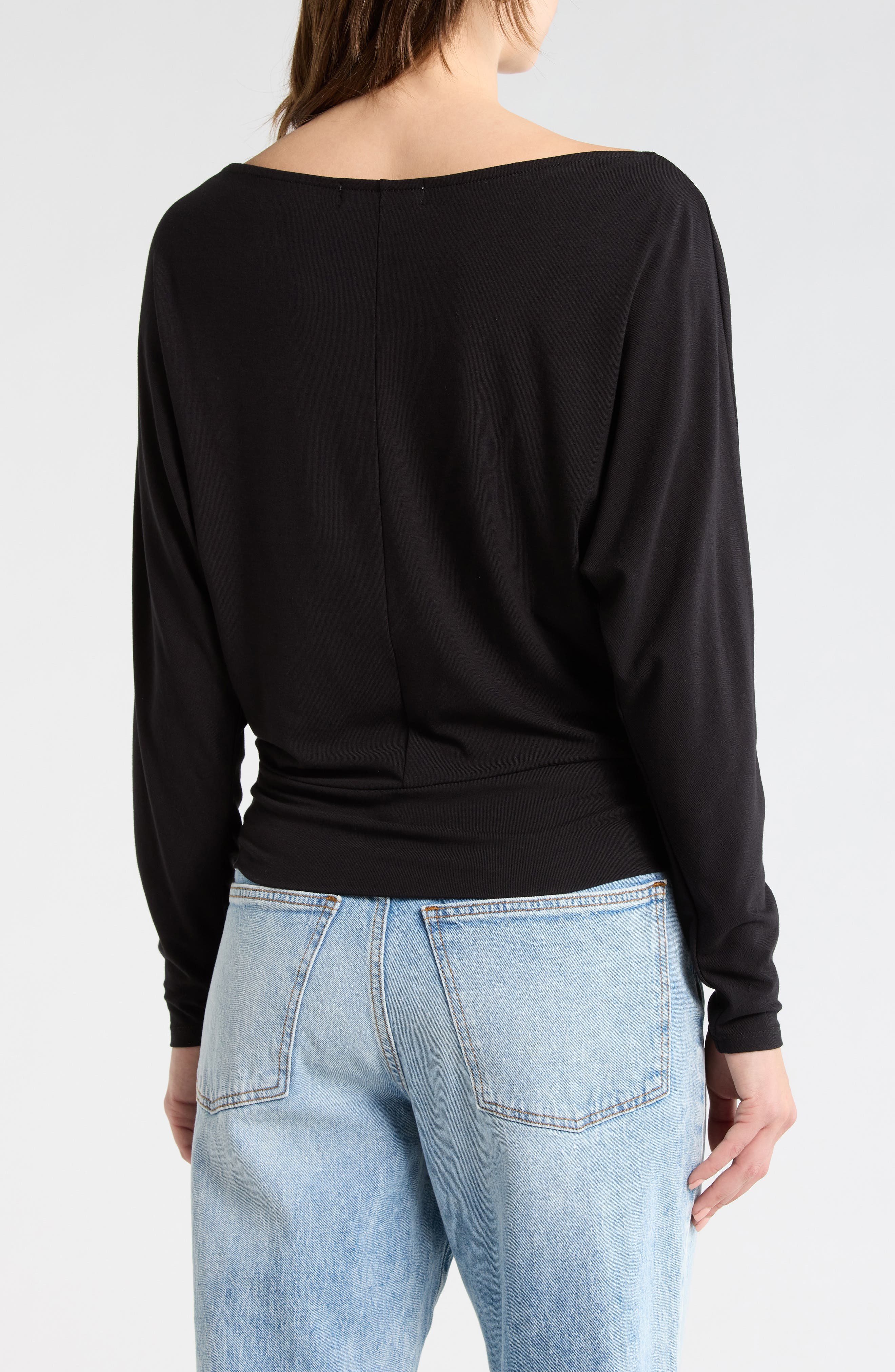 Boat Neck Long Sleeve Top - image 2