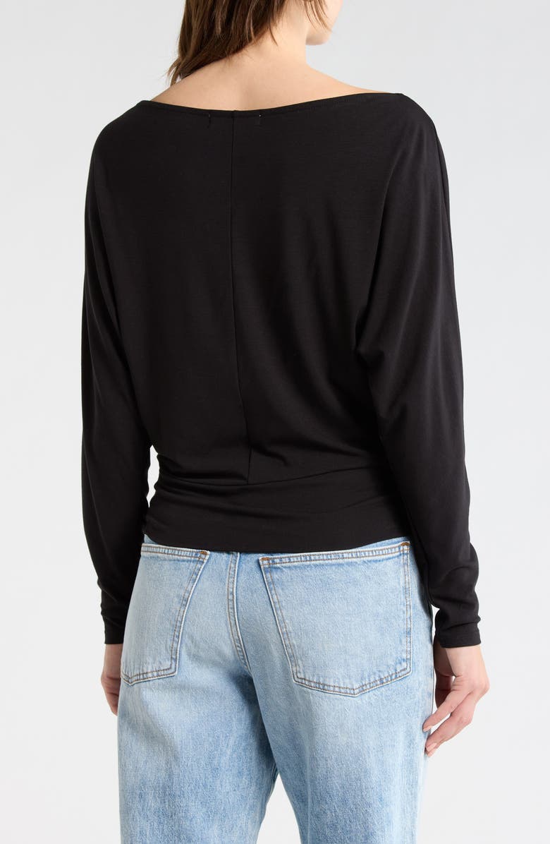 Madden Girl Boat Neck Long Sleeve Top, Alternate, color, 