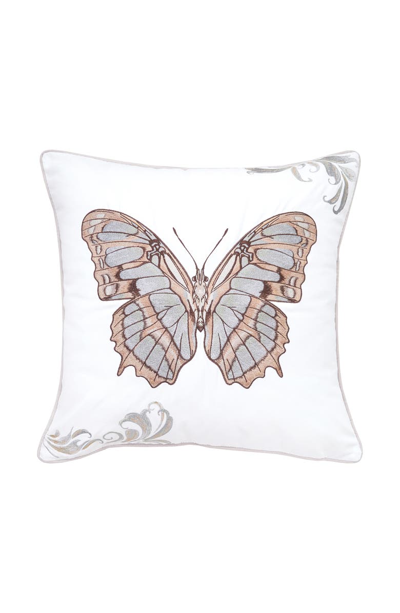 RightSide Designs Green Malachite Butterfly Pillow, Main, color, Green