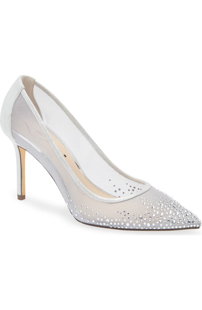 Nina Nalia Pointed Toe Pump, Main, color, Silver