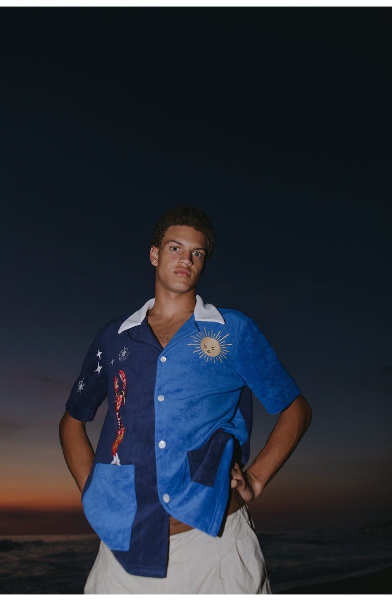 Tombolo 'Rocket Lobster' Cabana, Alternate, color, Blue