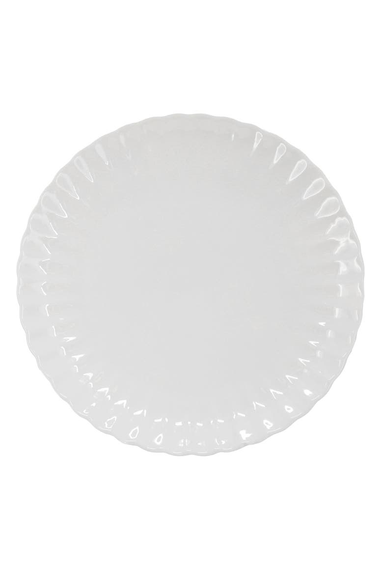Jane 16 Piece Double Bowl Porcelain Dinnerware Set, Alternate, color, White