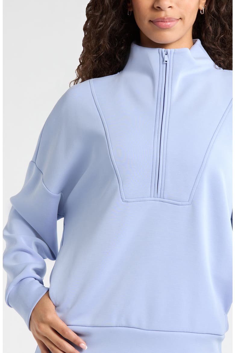 Soft Luxe Half Zip Pullover, Alternate, color, BLUE STORK