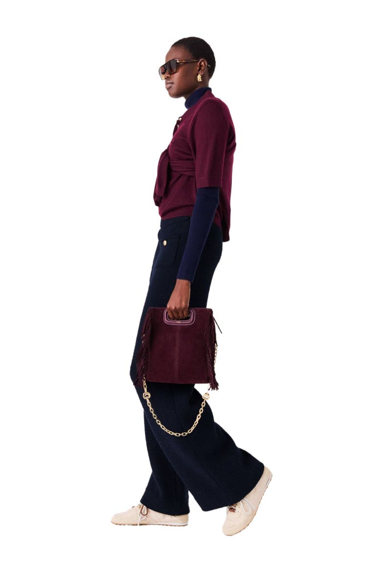 Tweed trousers, Alternate, color, Navy