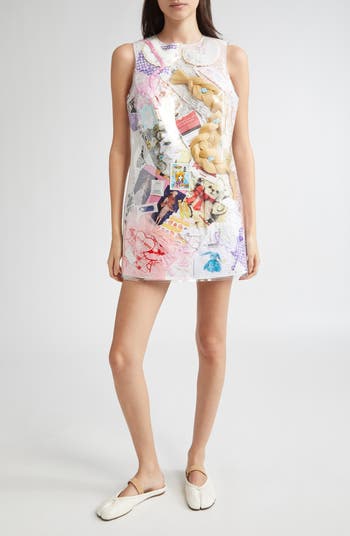 Ashley Williams Trash Transparent Shift Minidress | Nordstrom