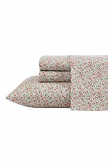 Laura Ashley Emogene Floral Print Cotton Sheet Set