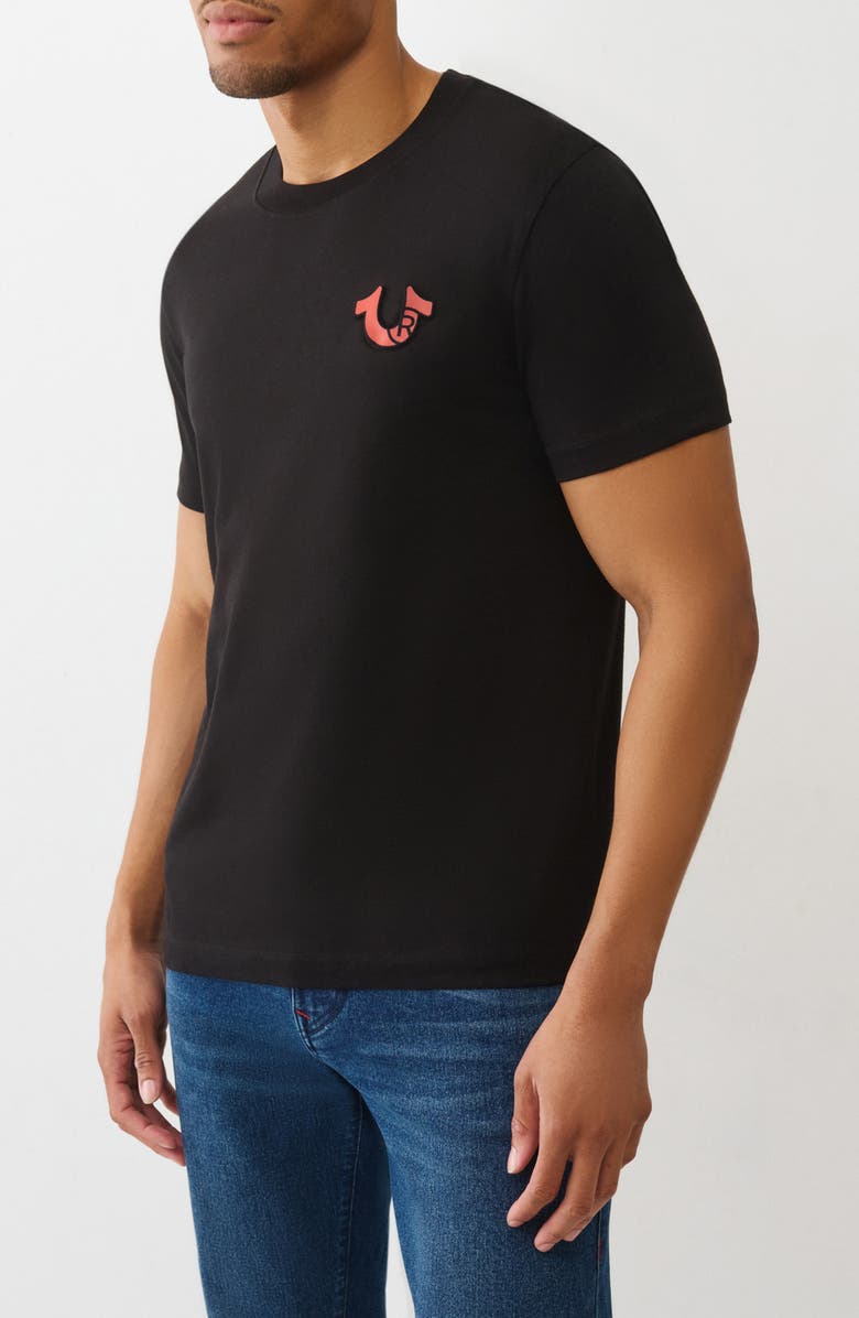 True Religion Tourist Graphic T-Shirt, Alternate, color, Jet Black