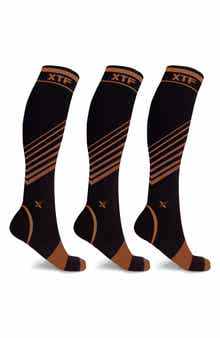 EXTREME FIT 3-Pack Copper Infused Ankle Length Compression Socks