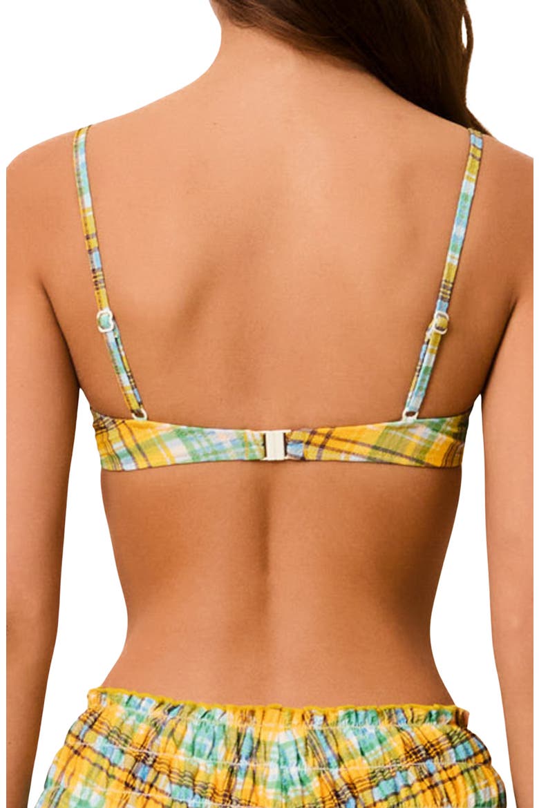The Daphne Gingham Bikini Top, Alternate, color, MULTI PLAID