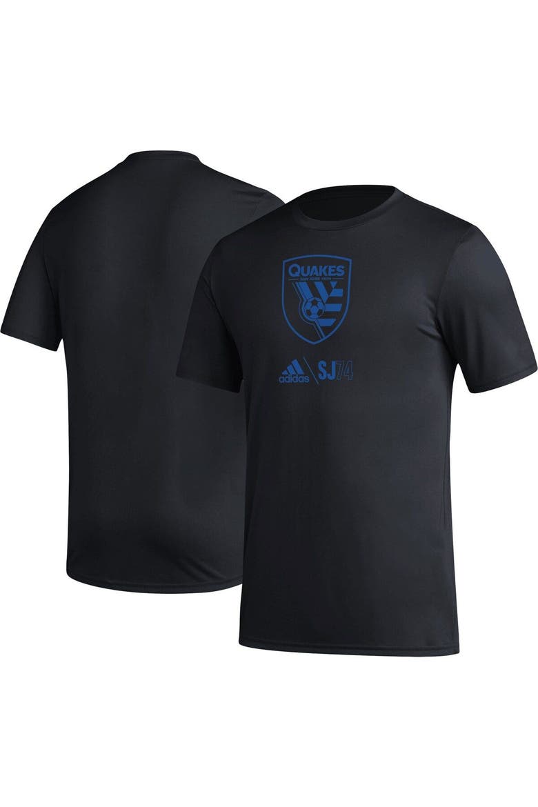 Men's adidas Black San Jose Earthquakes Icon AEROREADY T-Shirt, Main, color, Black