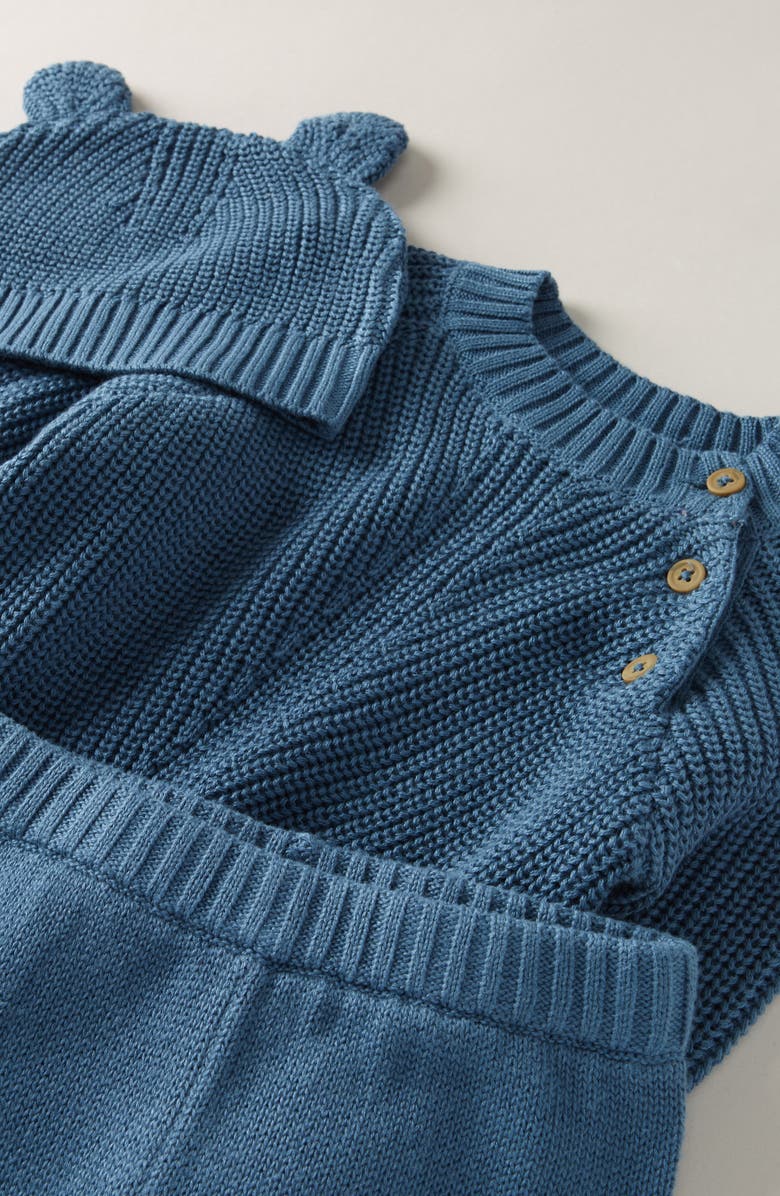 Nordstrom Knit Sweater, Pants & Hat Set, Alternate, color, Blue Stellar