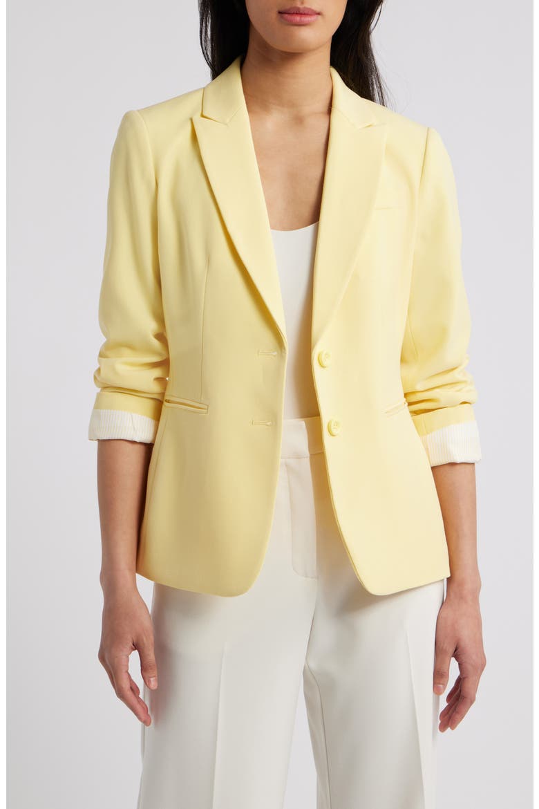 Roll-Cuff Jacket, Main, color, BUTTER