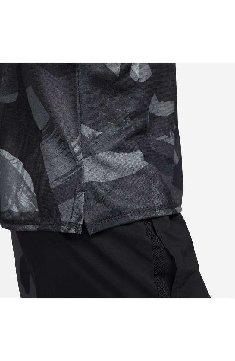 Nike Men's Dri-FIT Miler Camouflage Running T-Shirt, Alternate, color, 