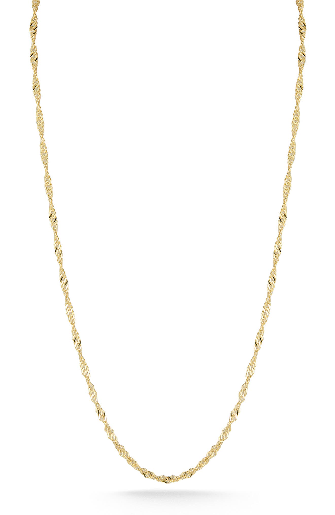 18K Gold Plated Silver Singapore Necklace