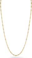 GLAZE JEWELRY 18K Gold Plated Silver Singapore Necklace