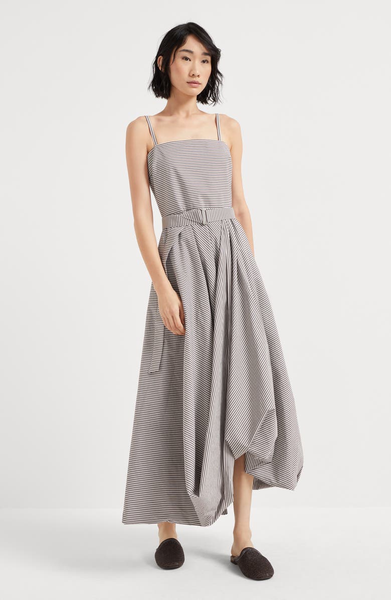 Brunello Cucinelli Bubble Hem dress, Alternate, color, 