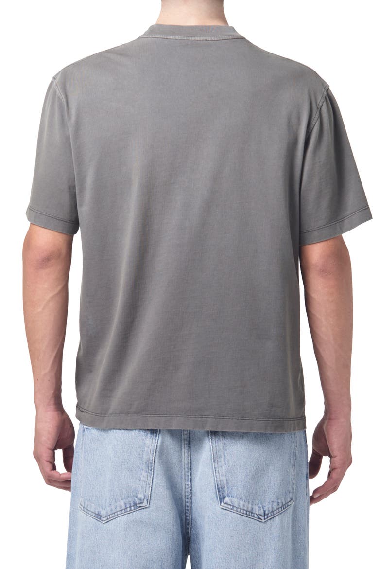 Asha Oversize Mock Neck T-Shirt, Alternate, color, FLINT