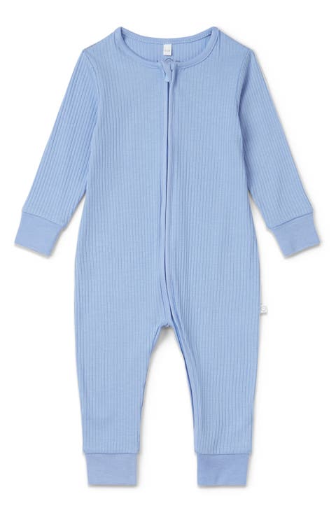 Rib Fitted One-Piece Romper