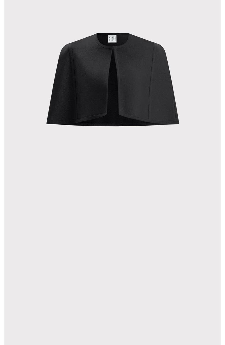 Herve Leger The Juliette Cape, Alternate, color, Black