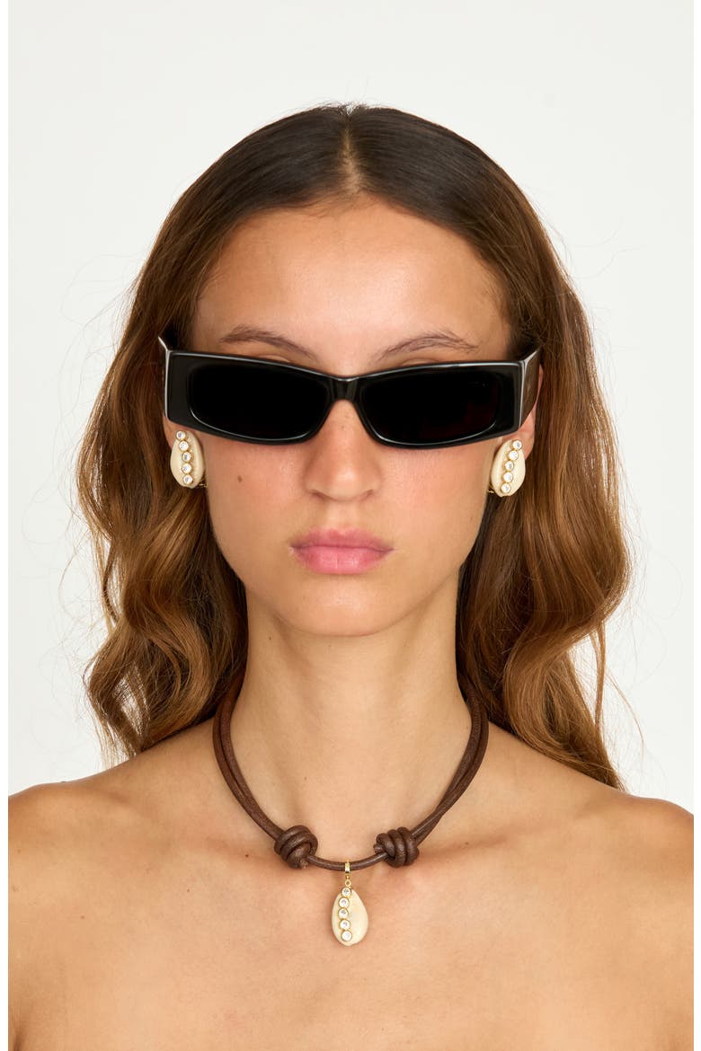 Cove Necklace, Alternate, color, BROWN