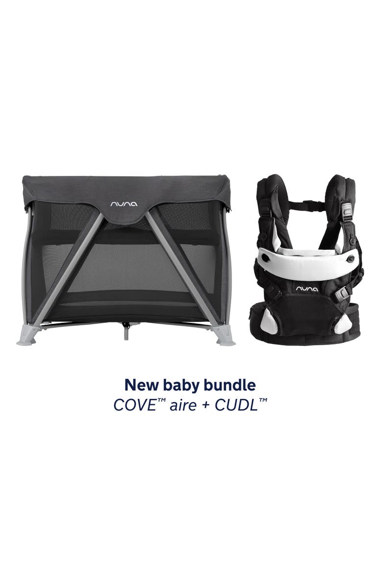 Nuna COVE Aire Travel Crib & CUDL Baby Carrier Set, Main, color, 