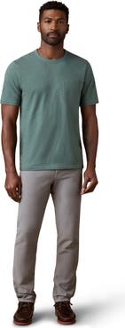 Faherty Slim Straight Leg Stretch Terry Cloth Pants