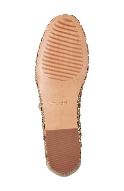 Marc Fisher Ltd Evonna Mary Jane Flat In Gold