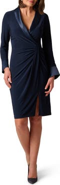 Adrianna Papell Floral Long Sleeve Fit & Flare Minidress