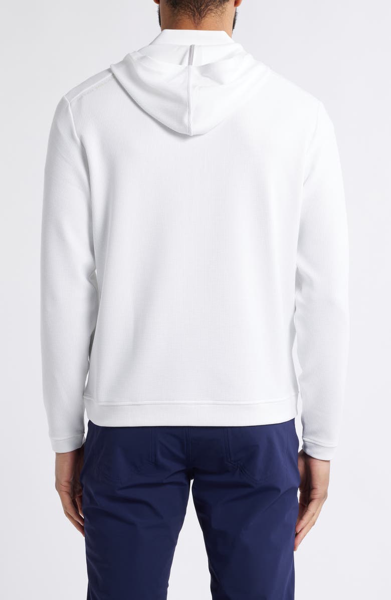 Peter Millar Grid Performance Half Zip Hoodie, Alternate, color, White