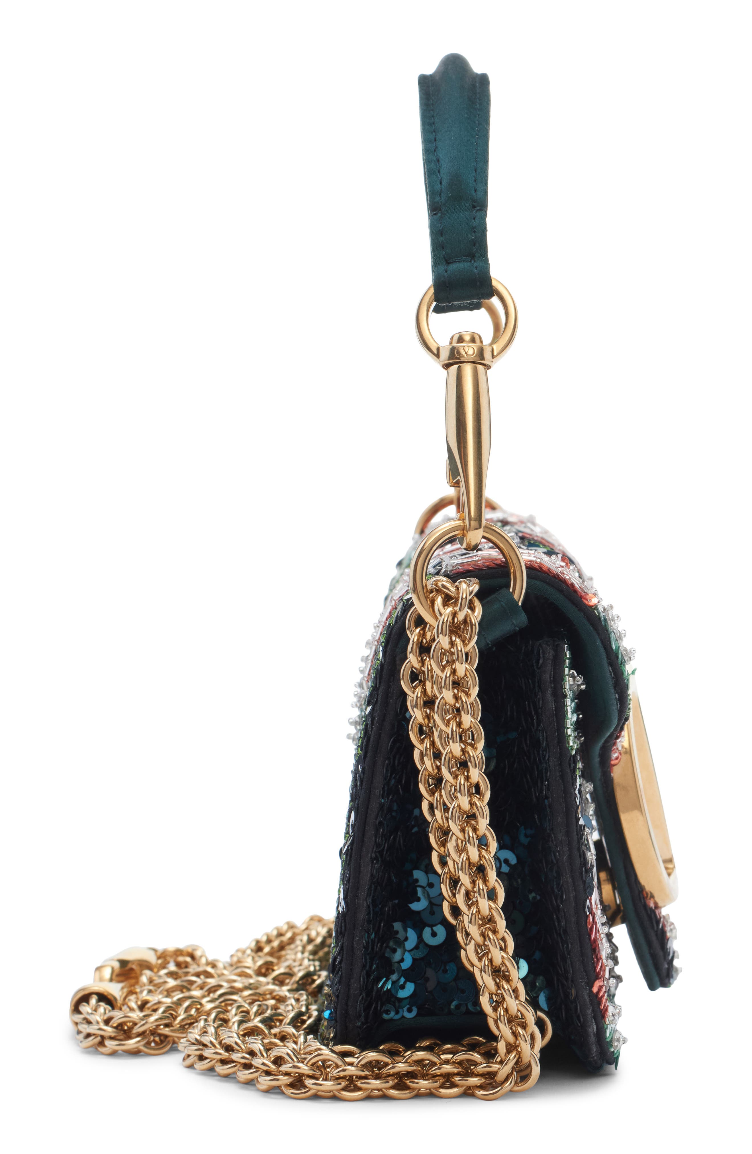 Small Loc"ò Sequined Shoulder Bag, Alternate, color, BLUE MULTI