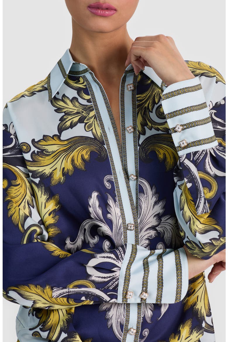 Lane Long Sleeve Woven Shirt, Alternate, color, ANTIQUE SCROLL