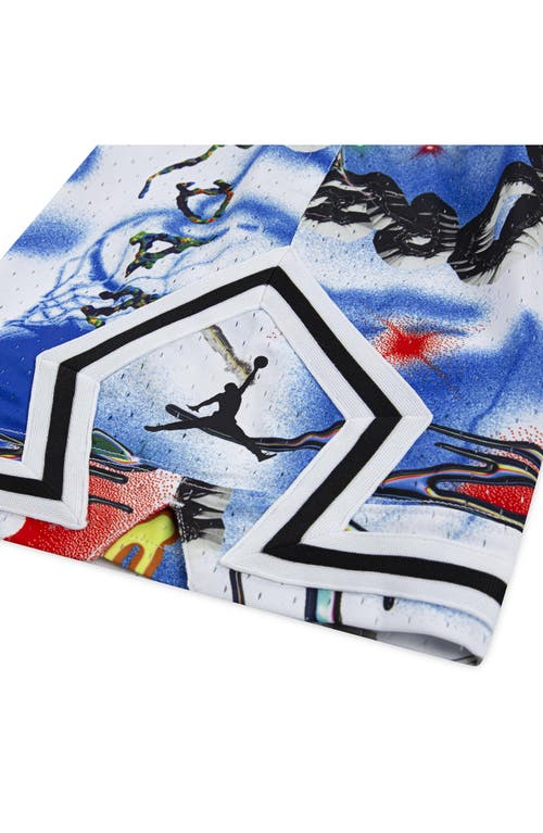 Jordan Kids' Print Dri-fit Mesh Basketball Shorts