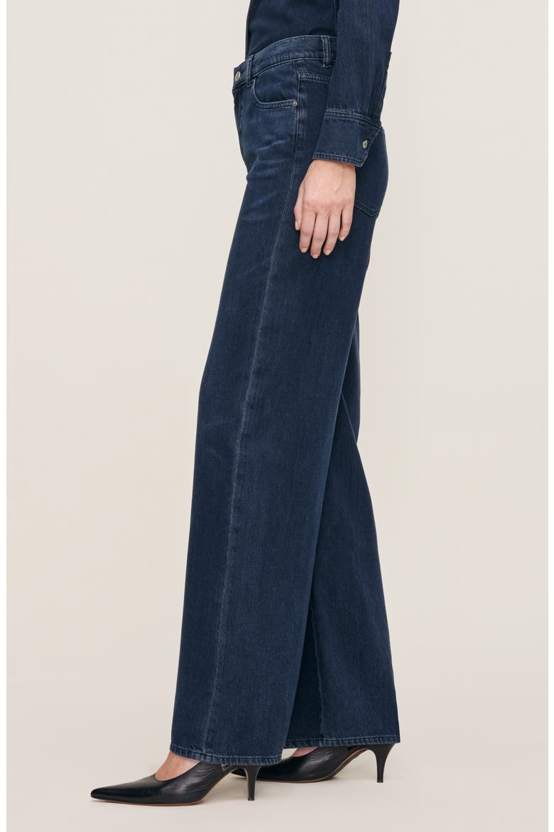 Hepburn High Waist Wide Leg Jeans, Alternate, color, CRATER LAKE