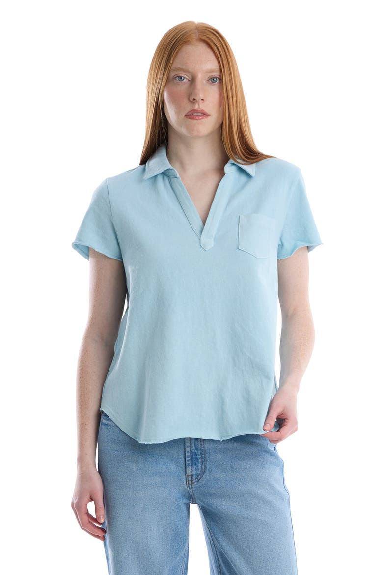 Polo With Chest Pocket, Main, color, Corydalis Blue