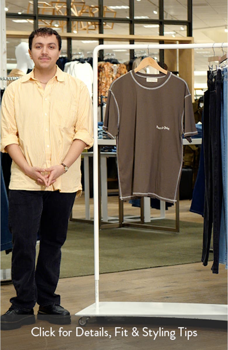 Wordmark Reverse Stitch Logo Graphic T-Shirt, sales video thumbnail