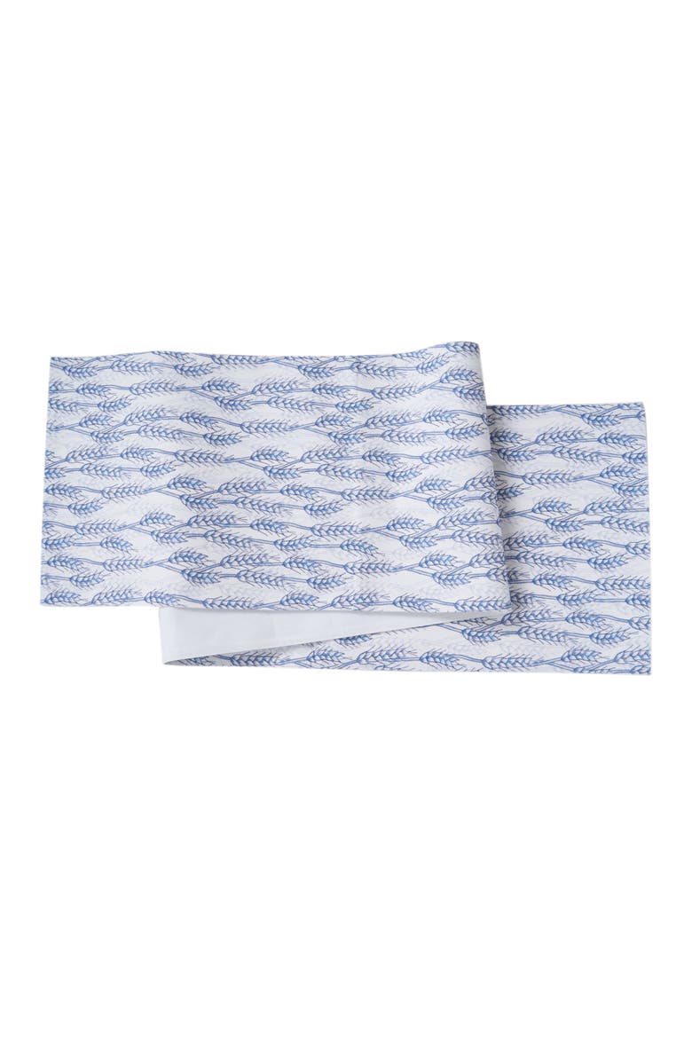 Blue Harvest Wheat Table Runner 14" x 72", Main, color, Blue