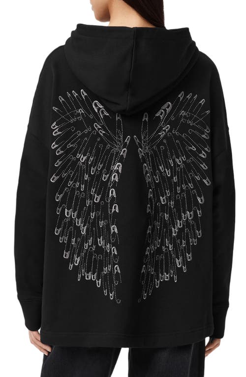 Allsaints Pins Ettienne Hoodie In Black