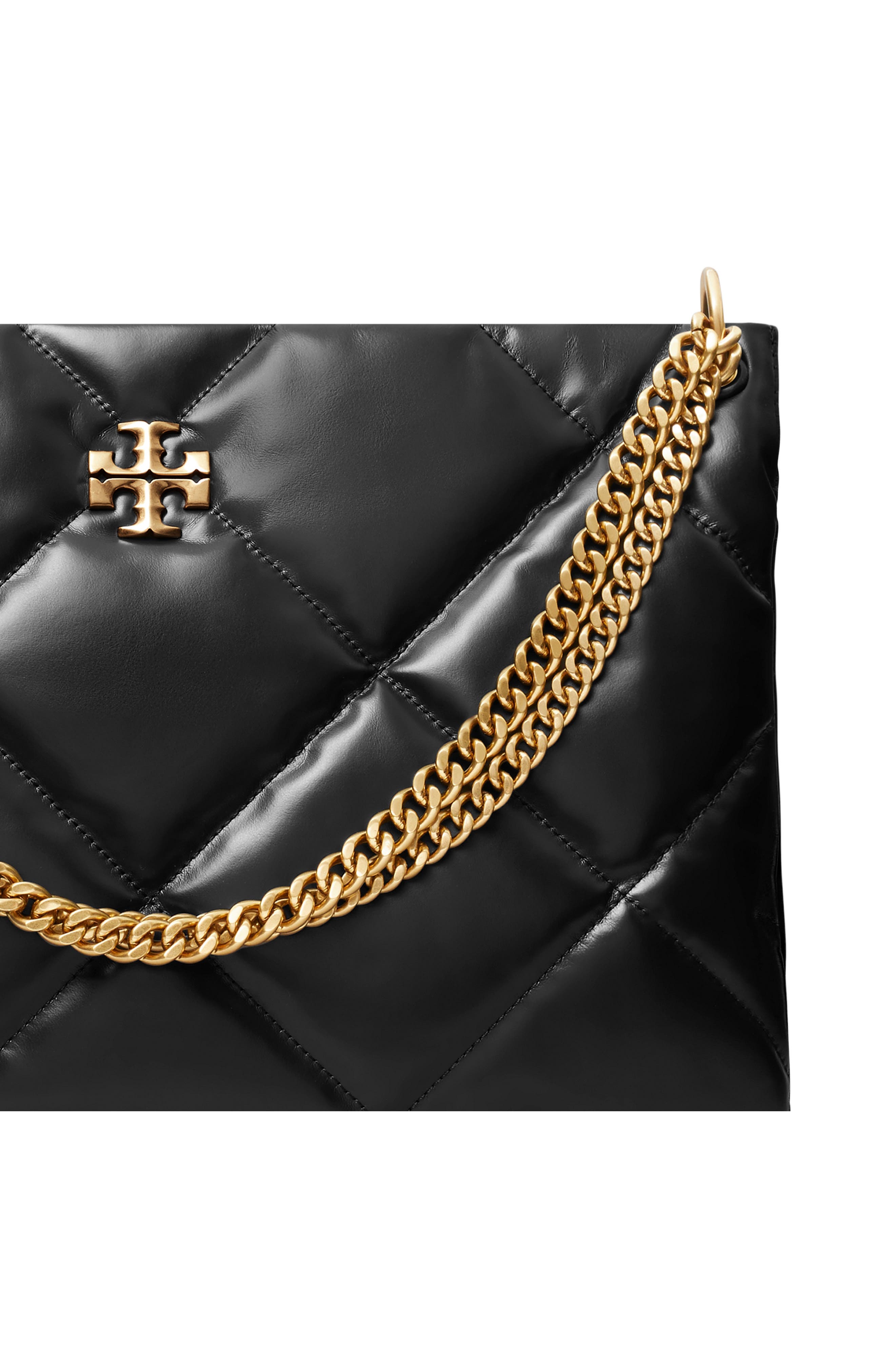 Tory Burch Kira Diamond Quilted Leather Hobo Bag, Alternate, color, 