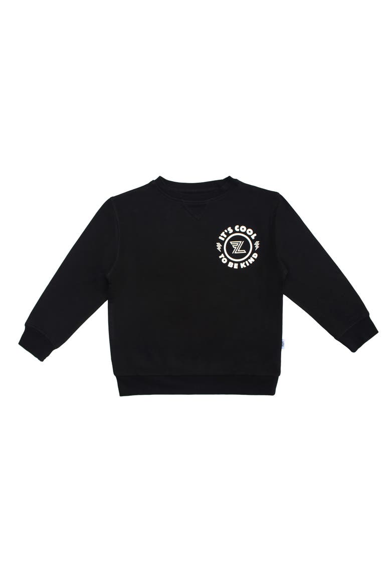 Cool To Be Kind Pullover Sweatshirt, Alternate, color, Black