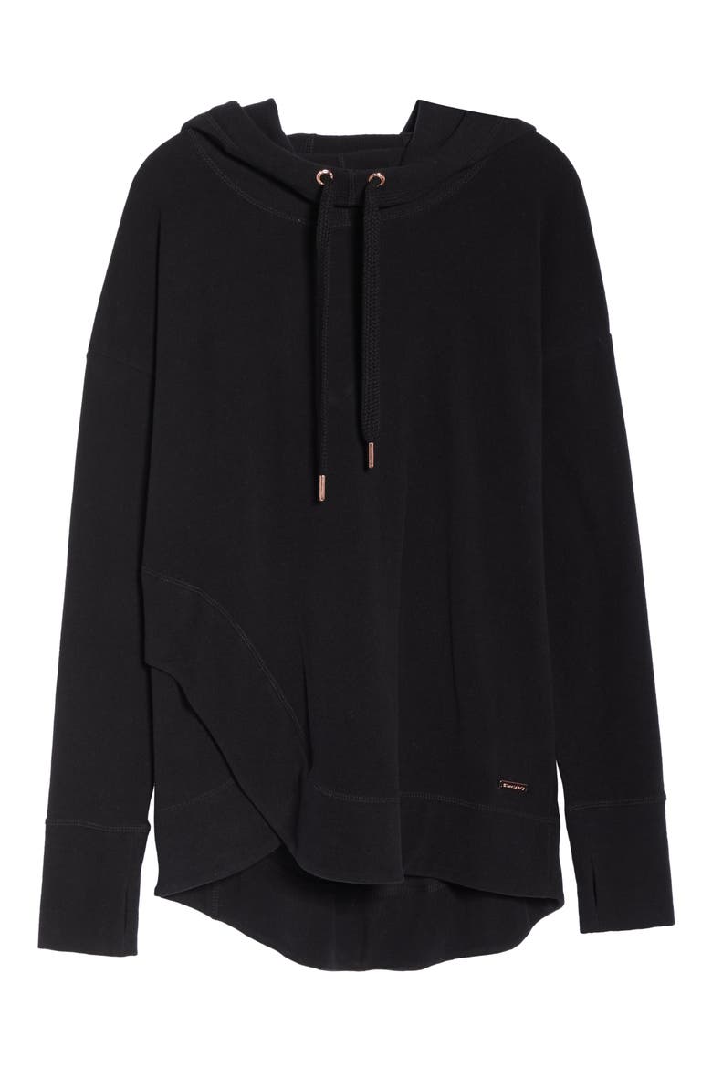 Escape Luxe Hoodie, Alternate, color, BLACK