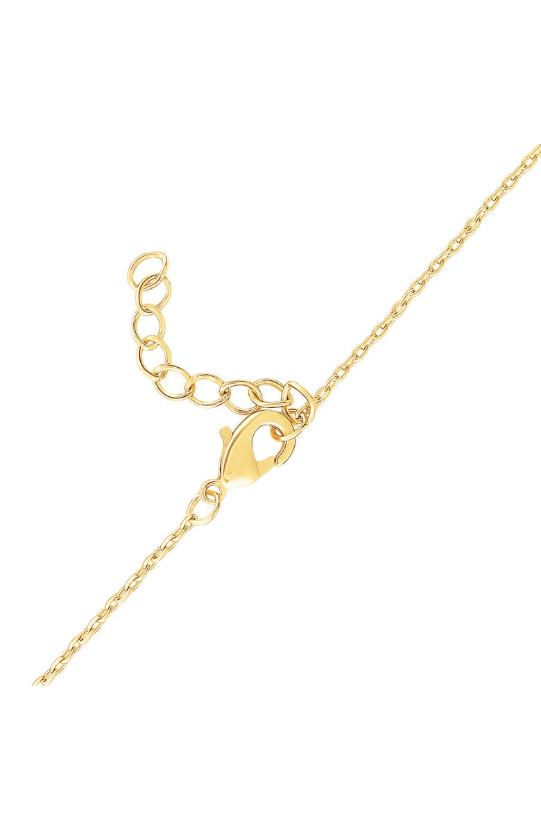Hello Kitty Yellow Gold Plated Cubic Zirconia Initial Bracelet, Alternate, color, Gold