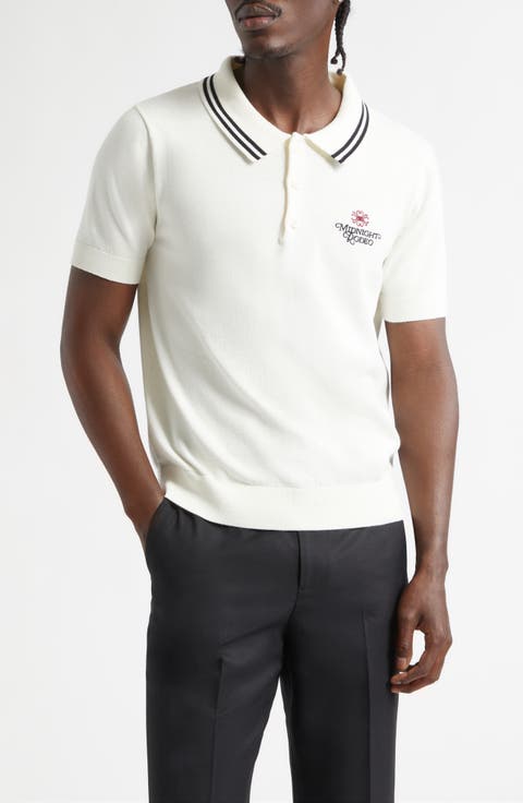 Signature Logo Embroidered Polo Sweater