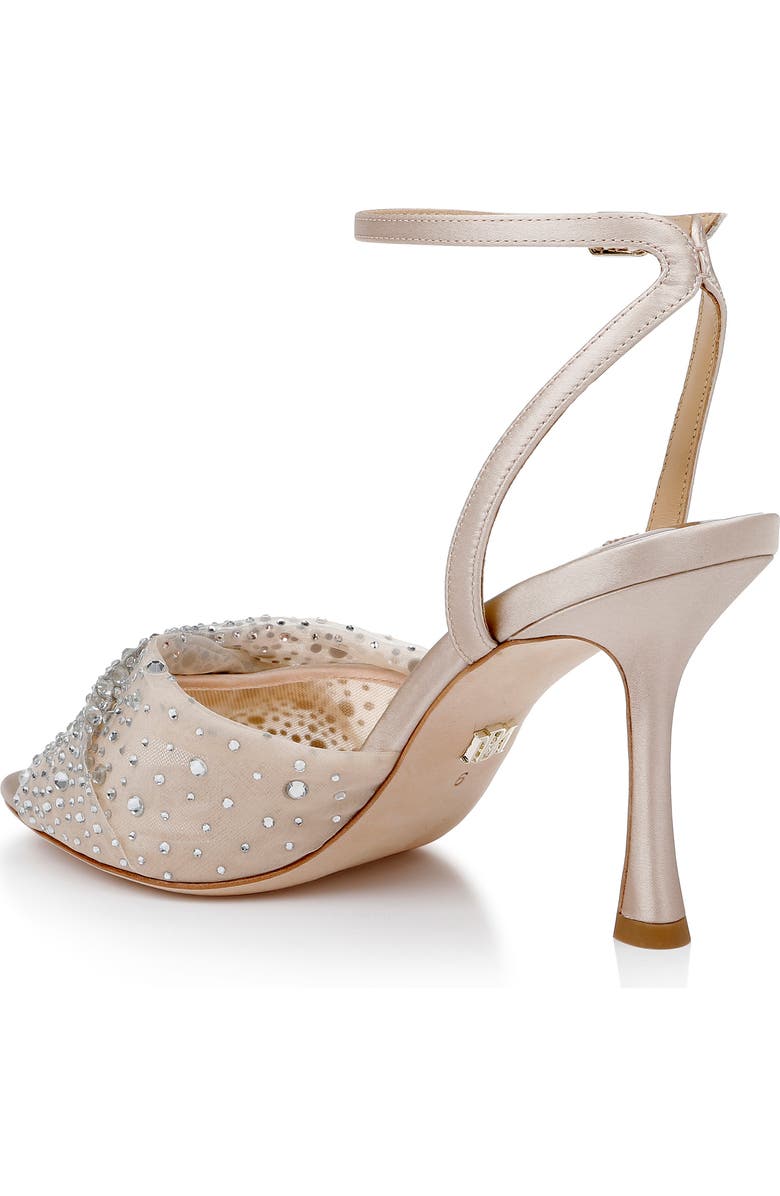 Badgley Mischka Collection Cameryn Embellished Ankle Strap Sandal, Alternate, color, Nude