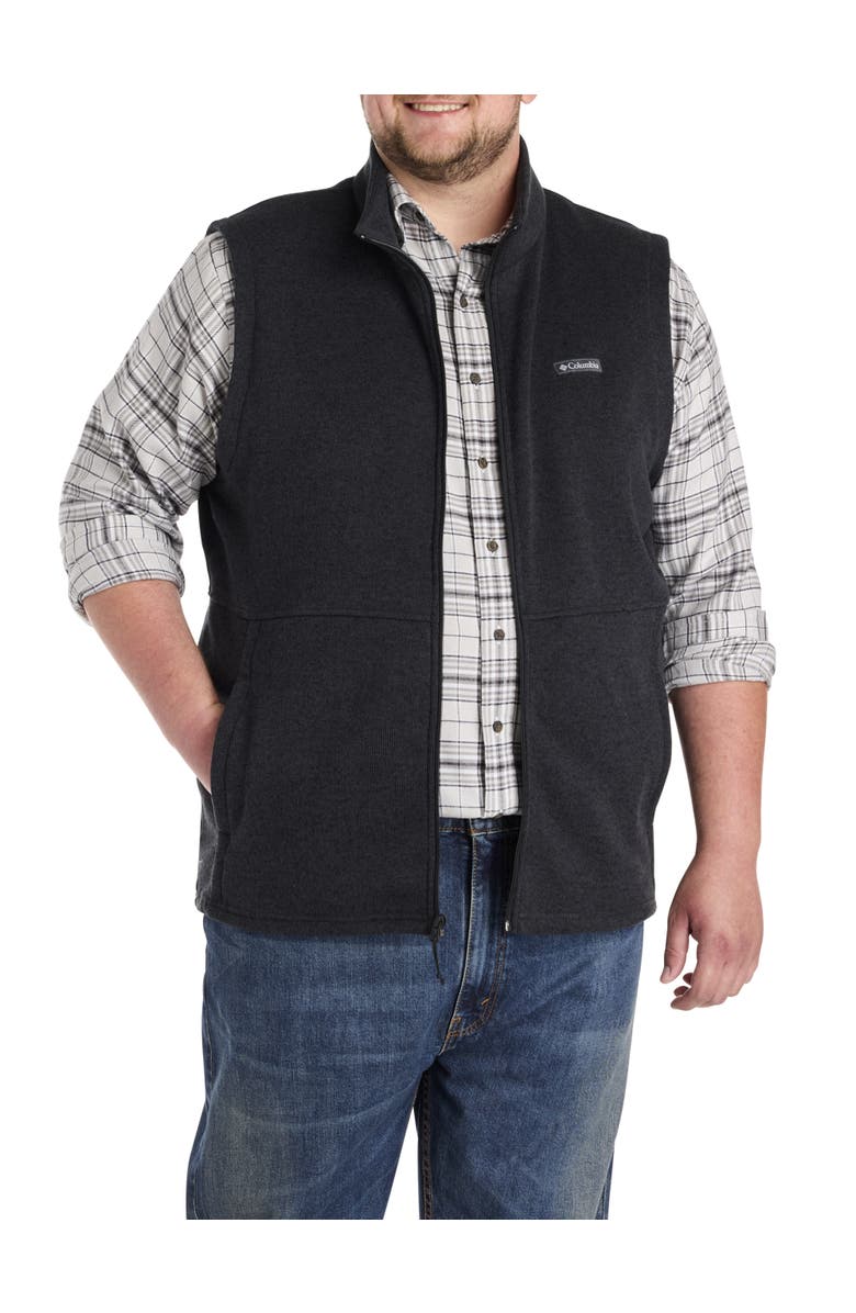 Columbia Big & Tall Alto Pass Vest, Main, color, Black Heather
