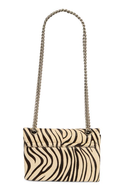 Kurt Geiger London Mini Brixton Genuine Calf Hair Crossbody Bag In White
