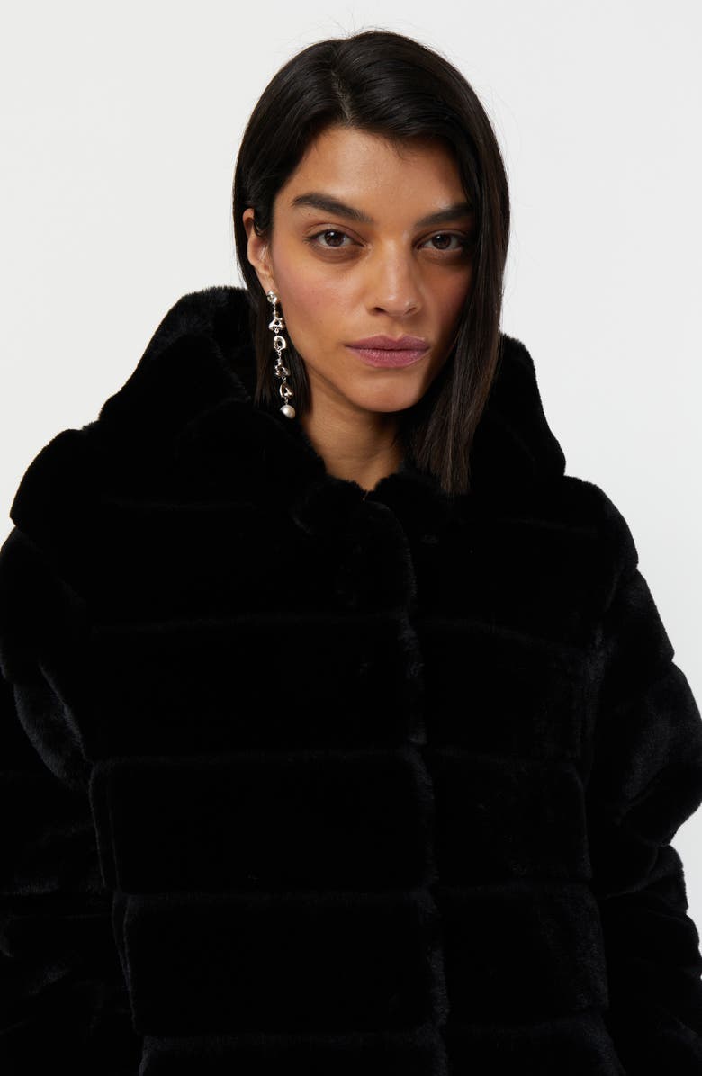 Apparis Celina 3 Hooded Faux Fur Coat, Alternate, color,