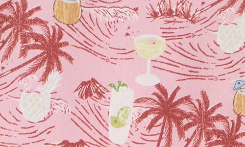Shop Beach Bros Beach Drink Swim Trunks In Pink