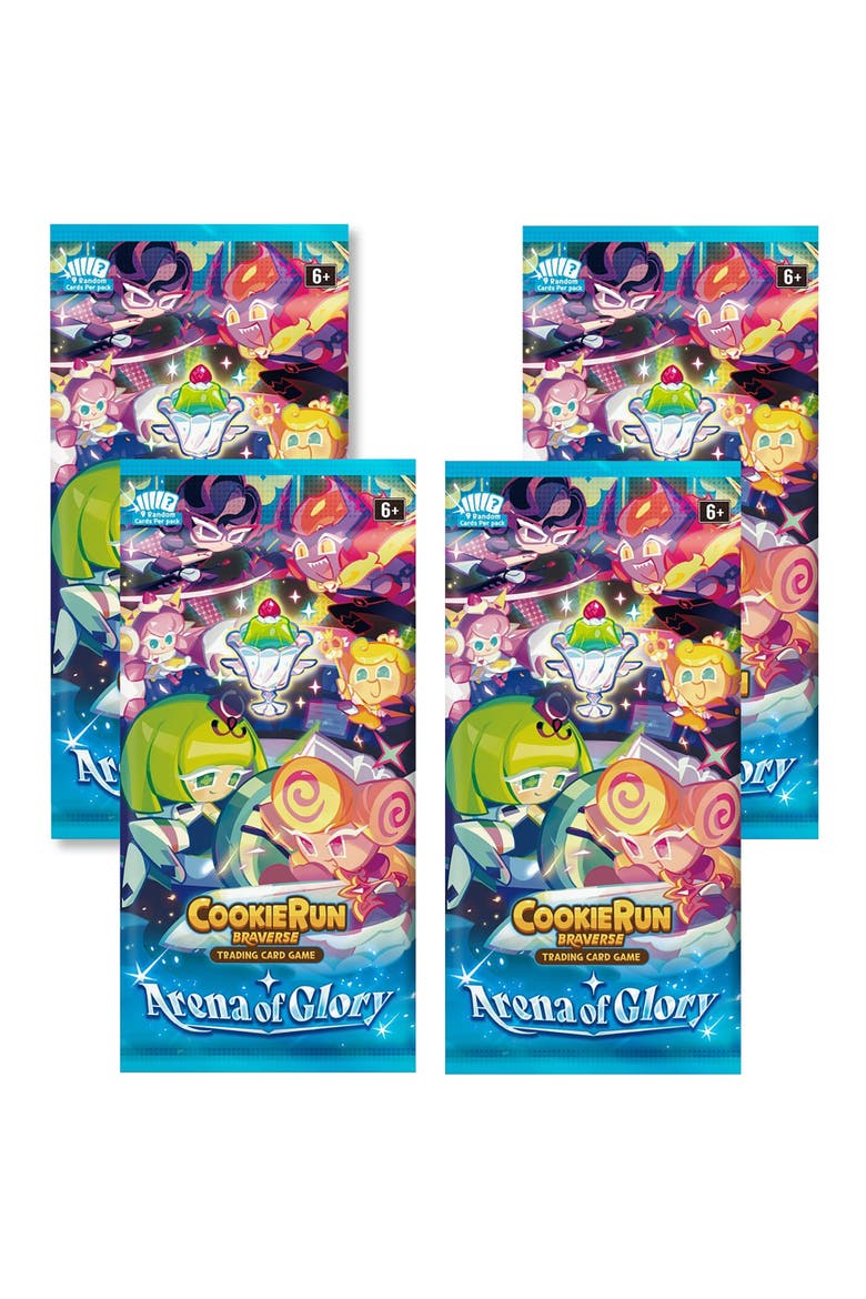 CookieRun Braverse Trading Card Game - Arena of Glory Booster - 4 Pack, Main, color, Multicolored