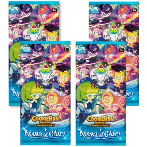 CookieRun Braverse Trading Card Game - Arena of Glory Booster - 4 Pack