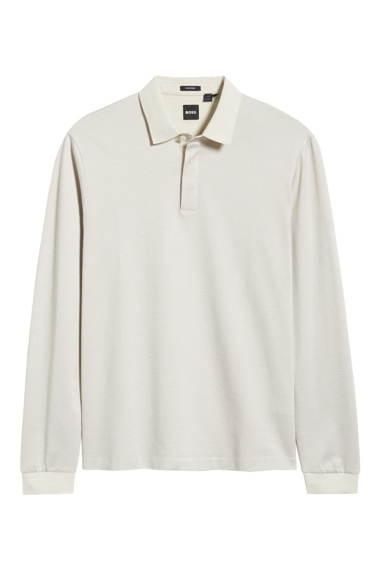 Pado Long Sleeve Cotton Polo, Alternate, color, OPEN WHITE